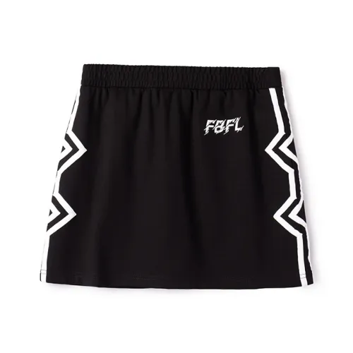 FBFL 블랙 여성 캐주얼 숏 스커트