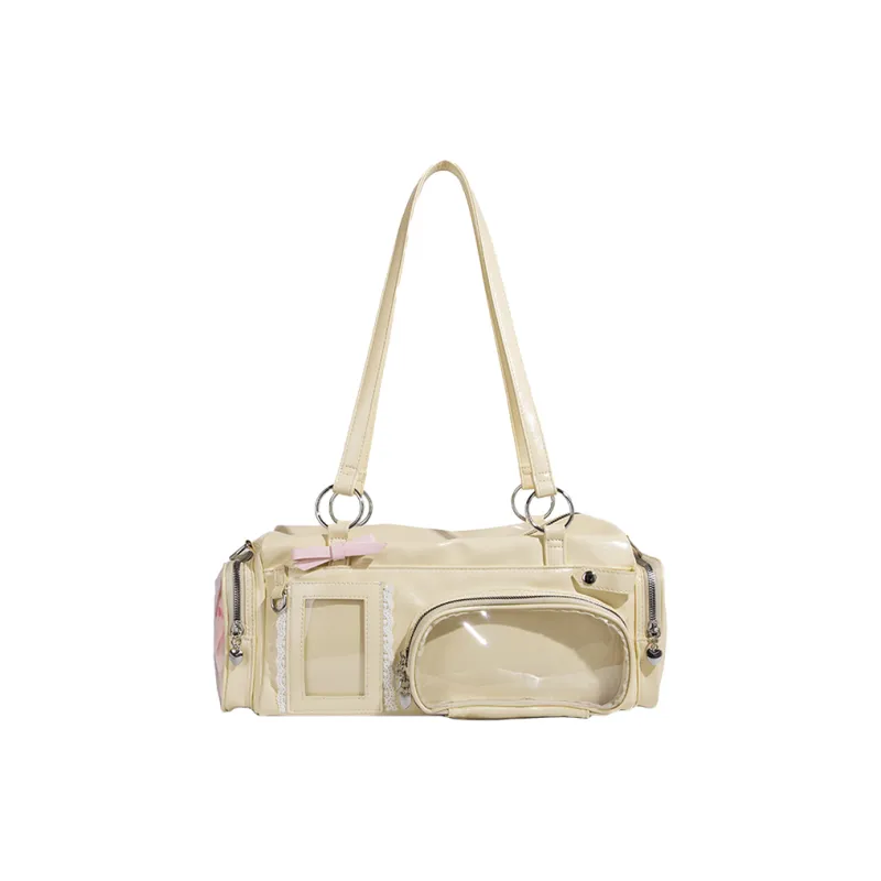 SHORT HAIR GIRL PU Shoulder Bag Ita Bags Women's-0