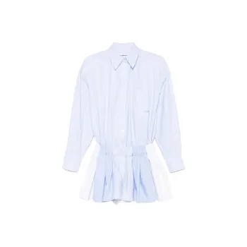Alexander Wang Pleated Boxer Romper Jumpsuit