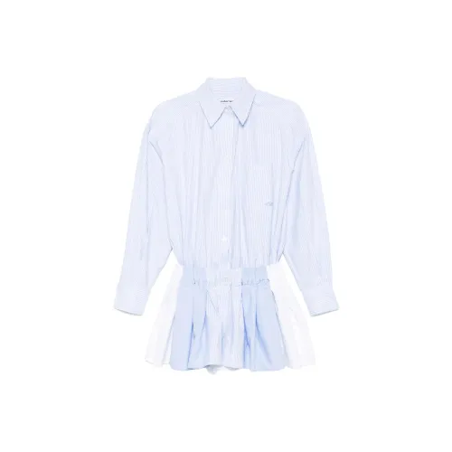 Alexander Wang Pleated Boxer Romper Jumpsuit