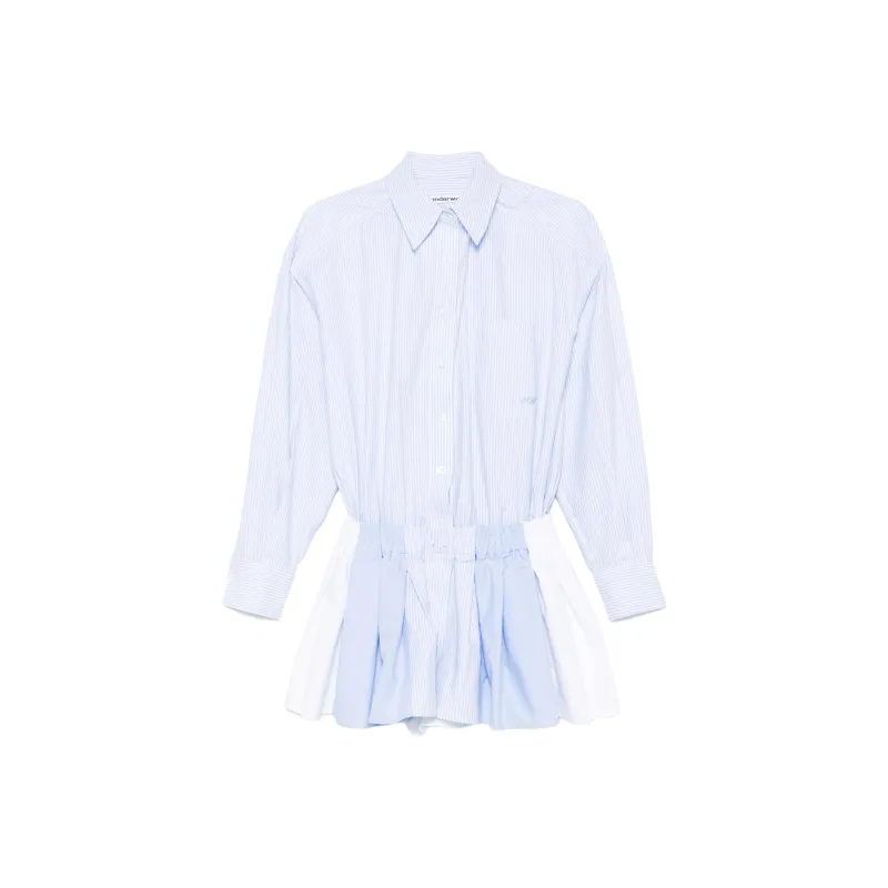 Alexander Wang Pleated Boxer Romper Jumpsuit-0