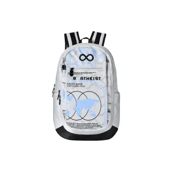 8atheist Polyester Backpack Unisex Gray
