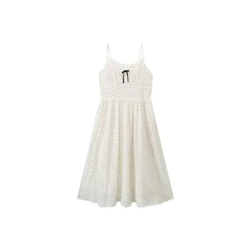 WUPODAMANVZHUANG Slip Dress Women's Sweet Apricot