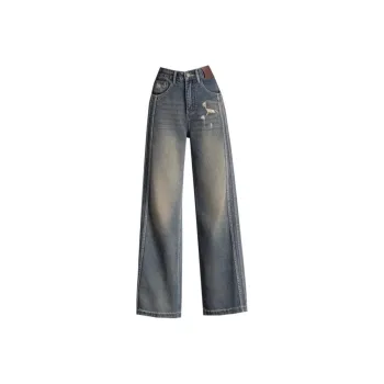 You Cow Me Pants Jeans Women's Nostalgic Blue