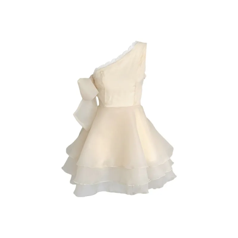 AFGGD Sleeveless Dress Women's Apricot-0