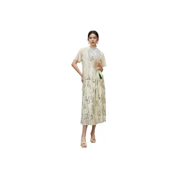 SENTUBILA Casual Suits Women's Apricot With Multicolor