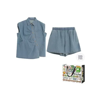 Dippanis Casual Suit Women's Light Blue