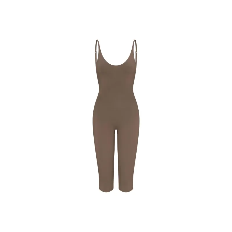 SKIMS SS25 SMOOTH LAYERS CAPRI CATSUIT Jumpsuit Women's TRUFFLE/Truffle Color-0