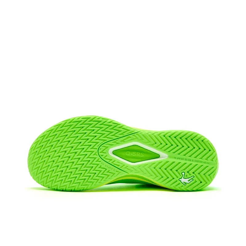 QIAODAN FE3.0 Basketball Shoes Men Low Top Shiny Green/Bright Yellow-4