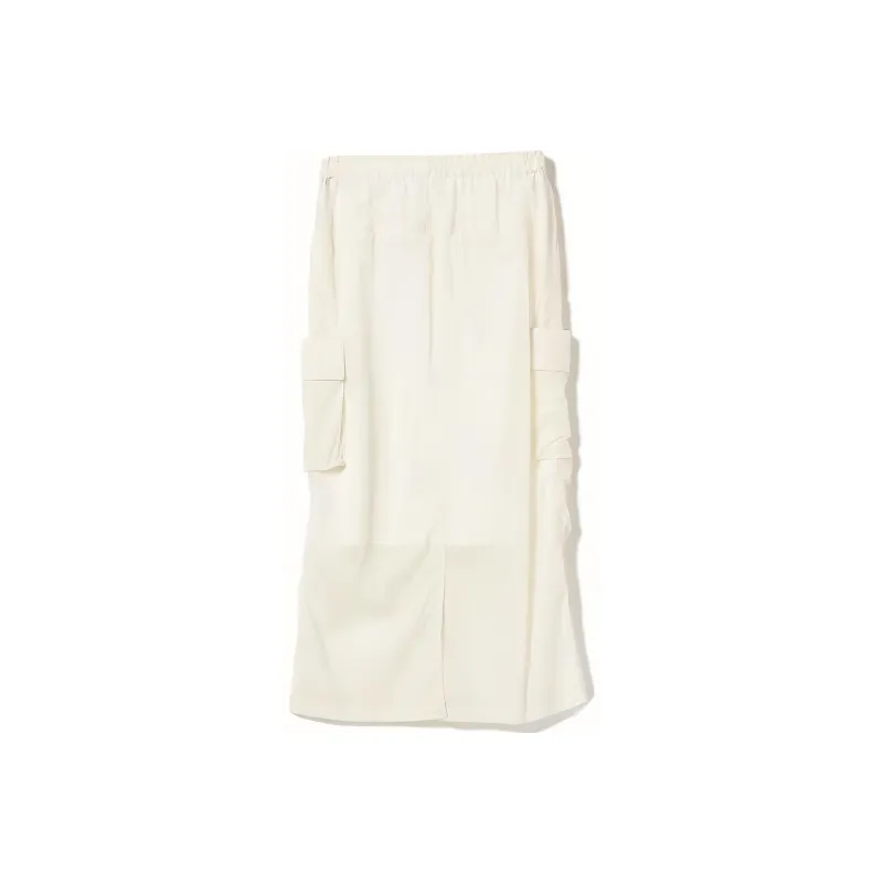 Beams Casual Long Skirts Women's White-0