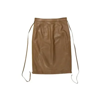 Burberry FW23 Leather Short Skirts Women's Brown