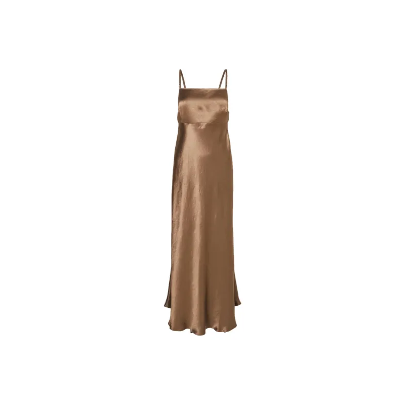 'S MAX MARA Slip Dress Women's Brown-0