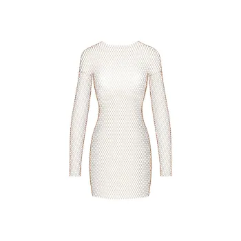 SKIMS RHINESTONE COVER UPS LONG SLEEVE MINI DRESS Long-Sleeved Dresses Women's Cinnamon