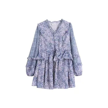 PLAY BUSH Long Sleeved Dresses Women's Image Color