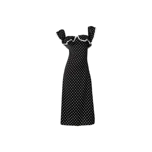 Local Gal Slip Dress Women's Polka Dot