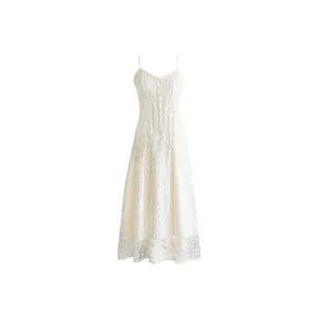 PLANE DRIFT Slip Dress Women's White