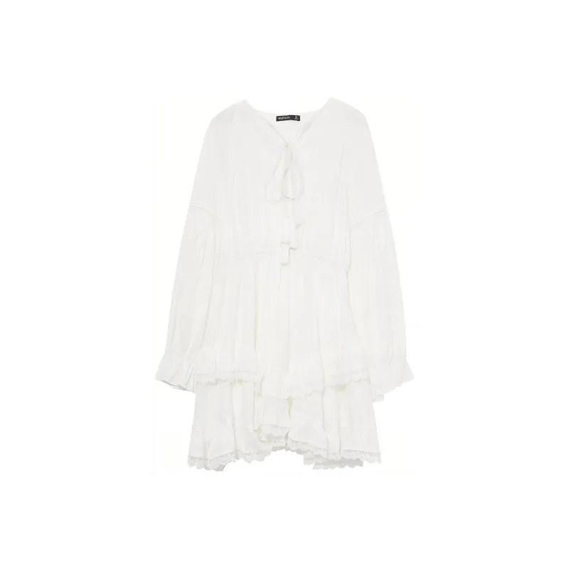 WESTLINK Long Sleeved Dress Women's White-0