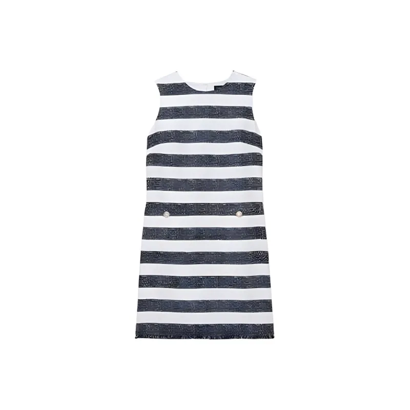 Kate Spade SS25 Sleeveless Dress Women's Interstellar Blue-0