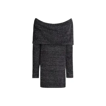 H&M Long Sleeved Dresses Women's Black/Shimmery