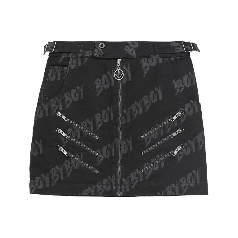 BOY BY BOY Casual Short Skirts Women's Black-0