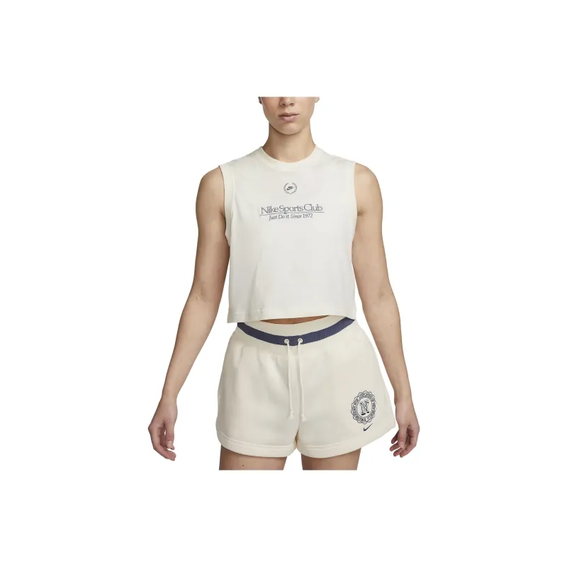 Nike Sleeveless Sports Shirts Women's Pale Ivory-0