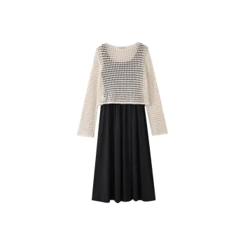SHUIYUNJIAN Casual Suit Women's Beige Apricot