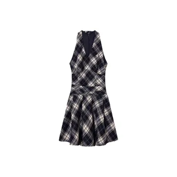 Incolore Slip Dresses Women's Plaid