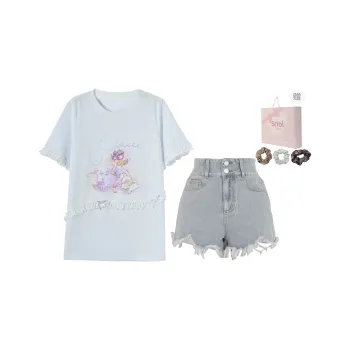 SNBL Casual Suit Women's T Shirt+Jeans