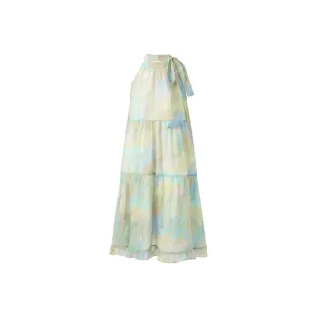 Qiuerle Sleeveless Dress Women's Multicolor