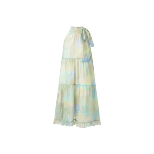 Qiuerle Sleeveless Dress Women's Multicolor
