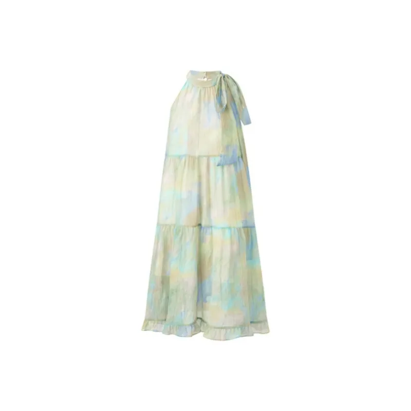 Qiuerle Sleeveless Dress Women's Multicolor-7