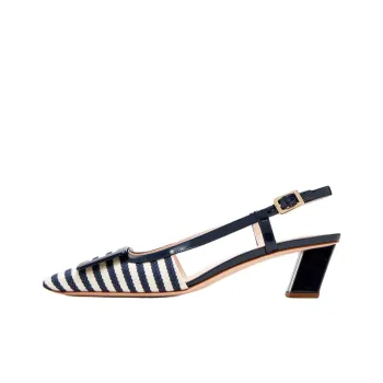 Roger Vivier Belle Vivier Block Heel High Heels 4.5cm Women's Blue White
