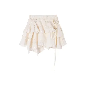 Ouyang Casual Short Skirts Women's Maple White