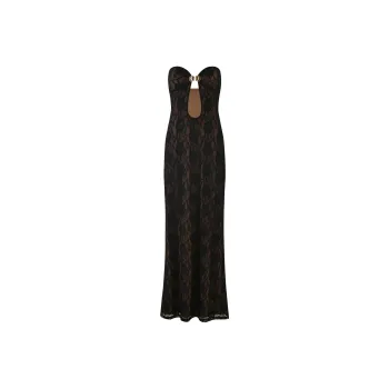 Tiger Mist CECILY LACE MAXI DRESS Sleeveless Dress Women's Black