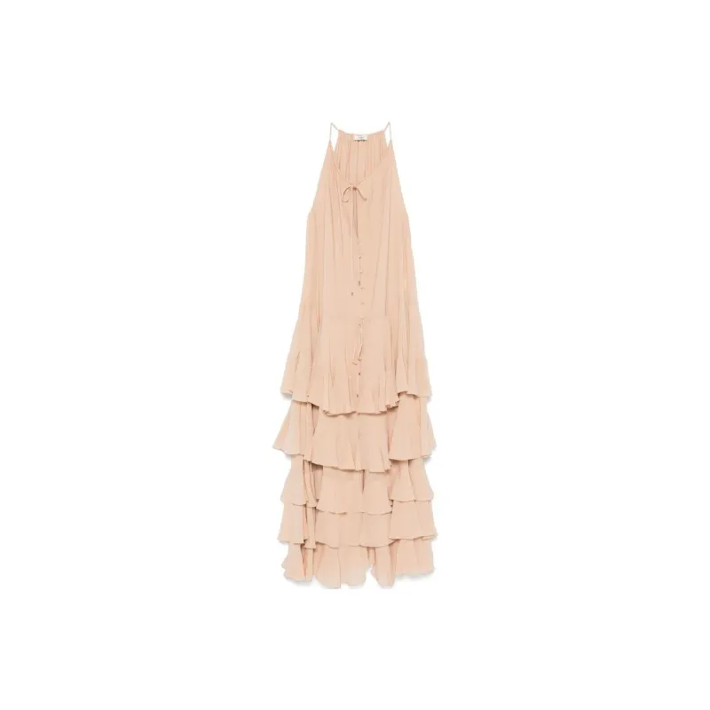 Chloé Tiered Ruffled Maxi Dress-0