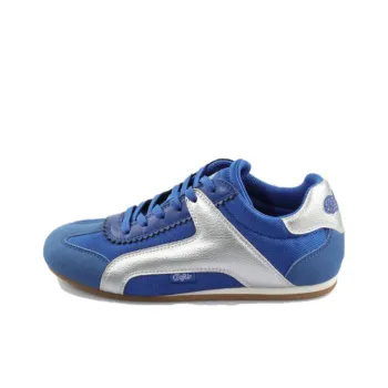 Buffalo Low Top Casual Shoes Unisex Blue Silver