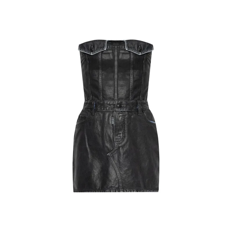 DSQUARED 2 Strapless Denim Dress-0