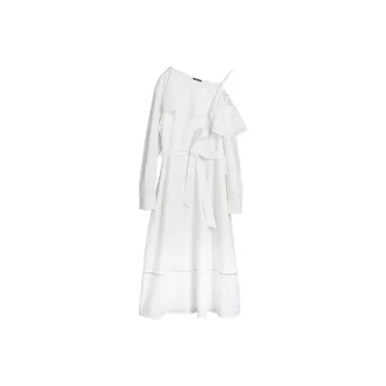 ELLE Long Sleeved Dresses Summer Women's White