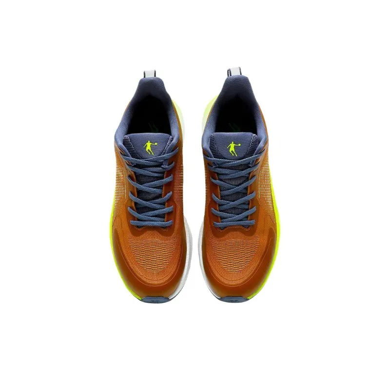QIAODAN Flying Shadow 3.0 Anti Slip Wear Resistant Low Top Casual Running Shoes Men's Orange-3