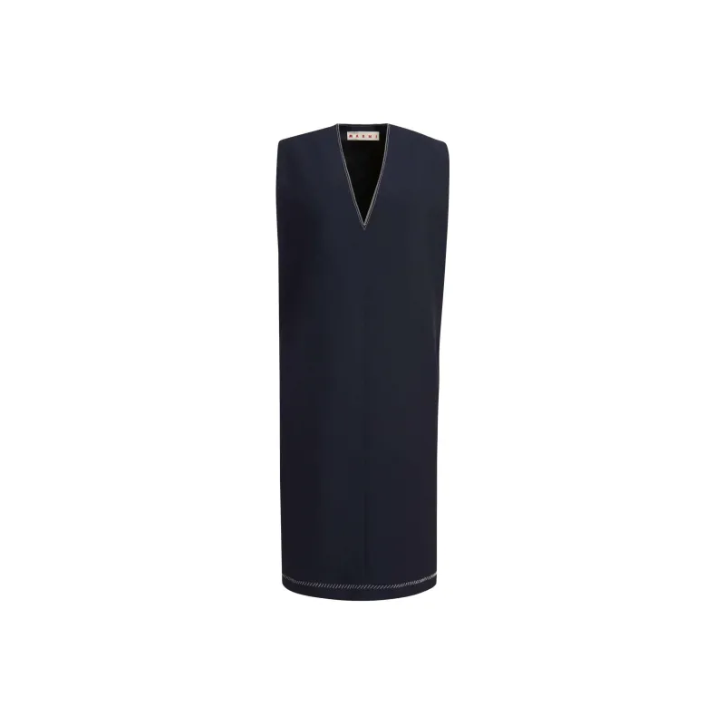MARNI Virgin wool Shift Dress-0