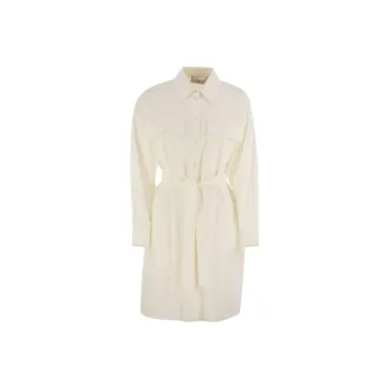 WEEKEND MaxMara Long Sleeved Dress Women's White