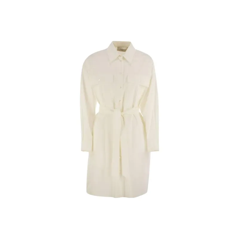 WEEKEND MaxMara Long Sleeved Dress Women's White-0