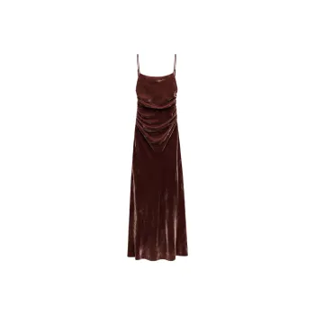 ZARA Slip Dresses Women's Brown