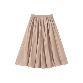 Demana Casual Long Skirts Women's Apricot