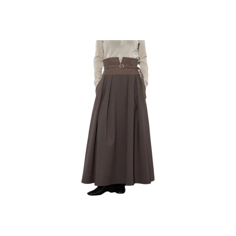 UNITED TOKYO Casual Long Skirts Women's Brown-0