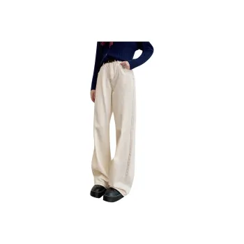 ELF SACK Jeans Women's Versatile Ecru