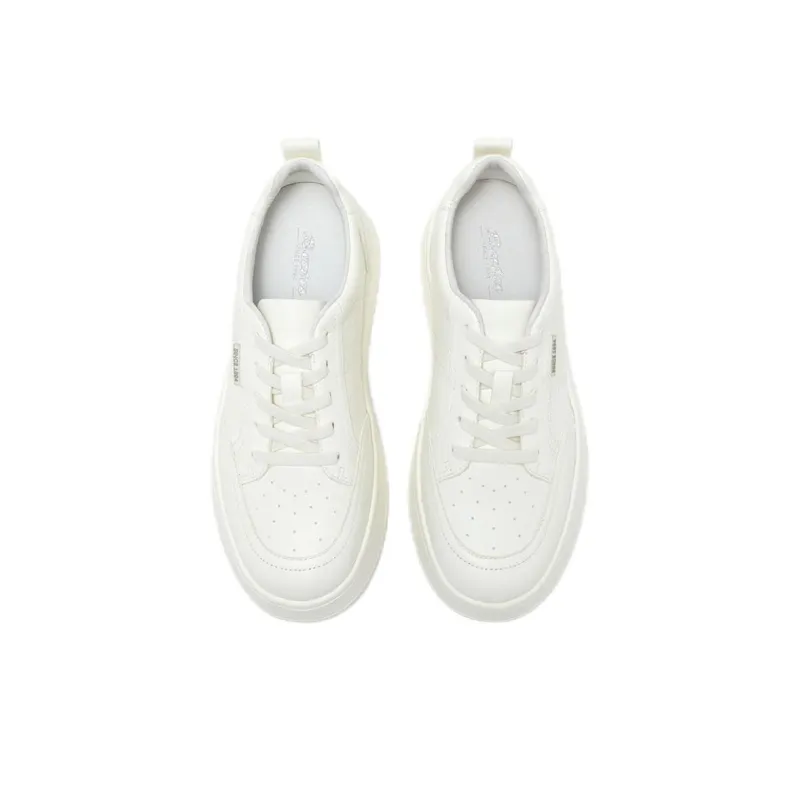 BATA Low Top Skateboard Shoes Women's Ecru-2