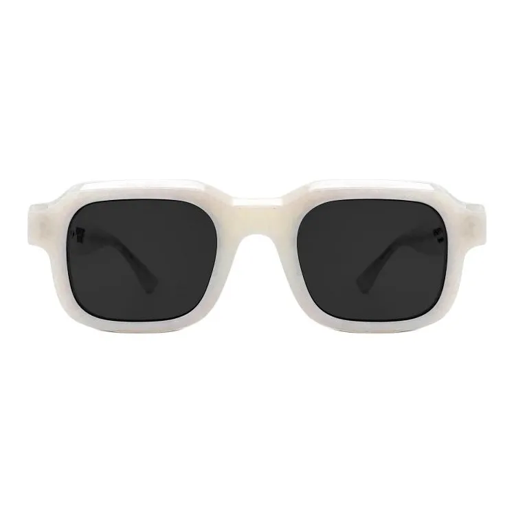 Thierry Lasry Acetate Rectangular Sunglasses Unisex White-1