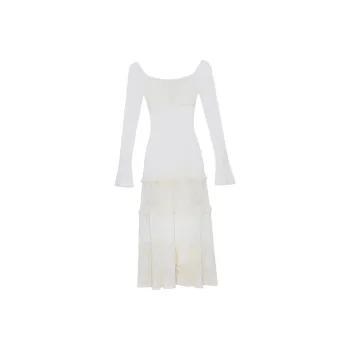 DREAM SEVEN 77 Long Sleeved Dresses Women's Apricot