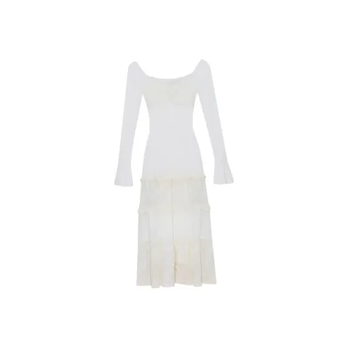 DREAM SEVEN 77 Long Sleeved Dresses Women's Apricot